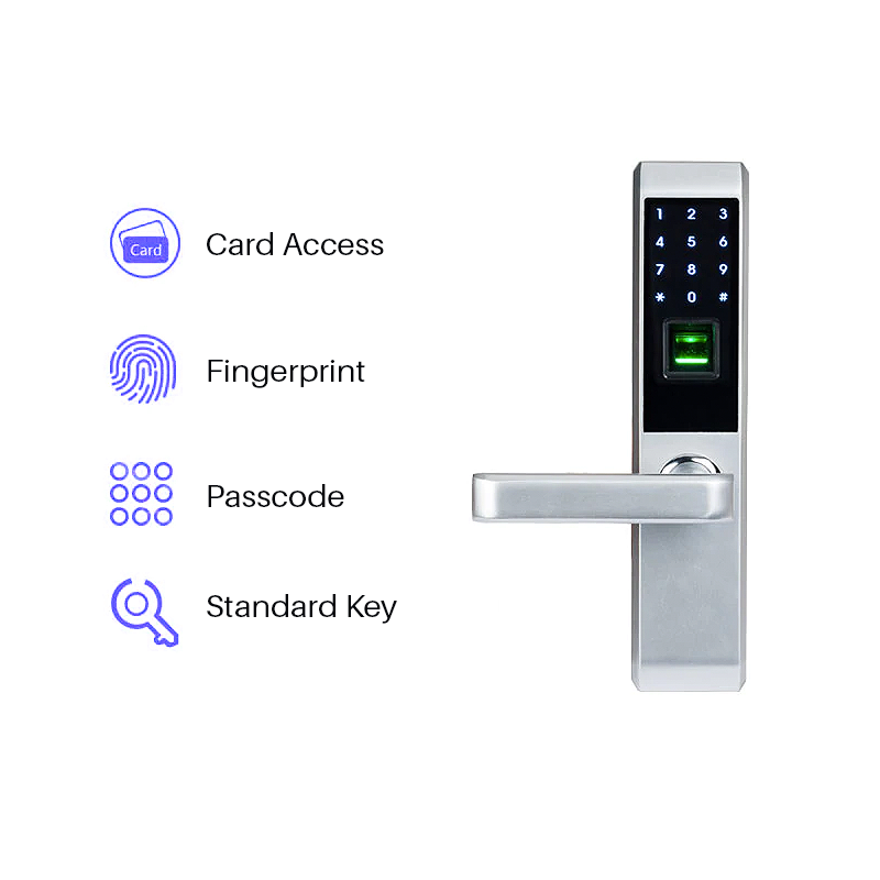 tagLOX Hybrid Lock System- Optical and Semiconductor Lock Systems Biometric Electronic Door Lock Smart Fingerprint, Code,Card, Key Touch Screen Digital Password Lock