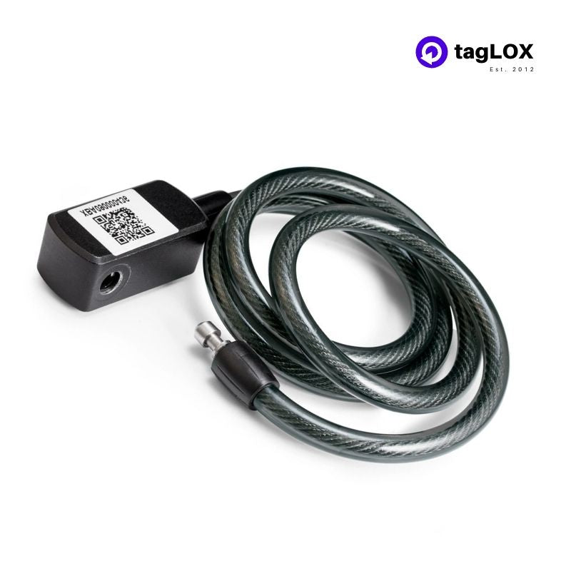 tagLOX Alagidi Stainless Steel Cable Anti-Theft Smart Bike Bicycle USB Fingerprint Lock Quick Unlock Waterproof 